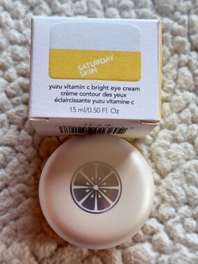 Saturday Skin Yuzu Vitamin C Bright Eye Cream Full Size New